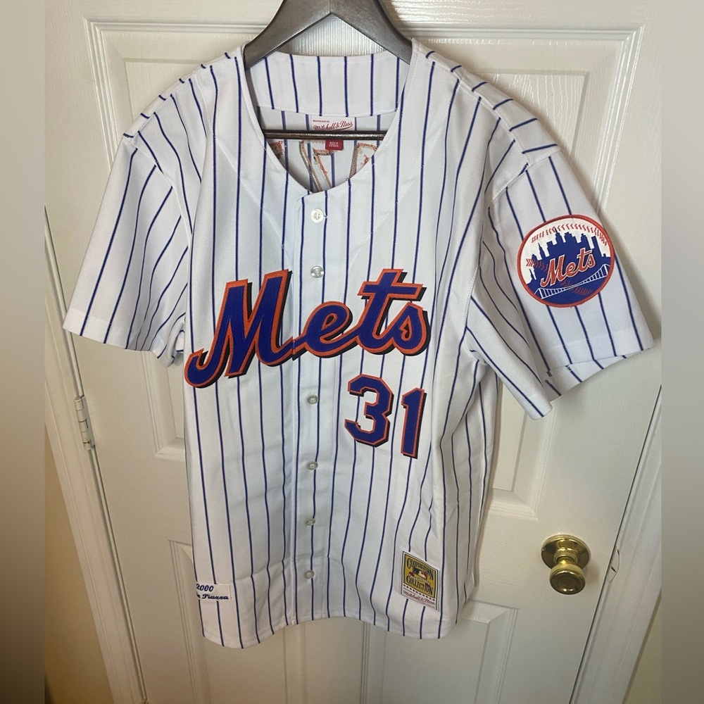 Mike Piazza  New York Mets Cooperstown Collection 2000 Authentic Player Jersey